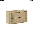 OTITEC - Ensemble de meubles sous vasque - 100 cm - avec Plan - OLIVE - Chêne - vignette