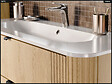 OTITEC - Ensemble de meubles sous vasque - 120 cm - avec Vasque - Colonne - OLIVE - Chêne - vignette