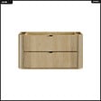 OTITEC - Meuble sous vasque - H.52 x L.100 x P.45 - OLIVE - Chêne - vignette