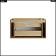 OTITEC - Meuble sous vasque - H.52 x L.100 x P.45 - OLIVE - Chêne - vignette