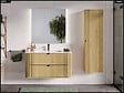 OTITEC - Meuble sous vasque - H.52 x L.100 x P.45 - OLIVE - Chêne - vignette