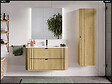 OTITEC - Ensemble de meubles sous vasque - 100 cm - avec Vasque - OLIVE - Chêne - vignette