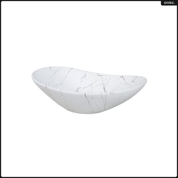 OTITEC - Ensemble de meubles sous vasque - 100 cm - avec Plan - Vasque - OLIVE - Chêne - large