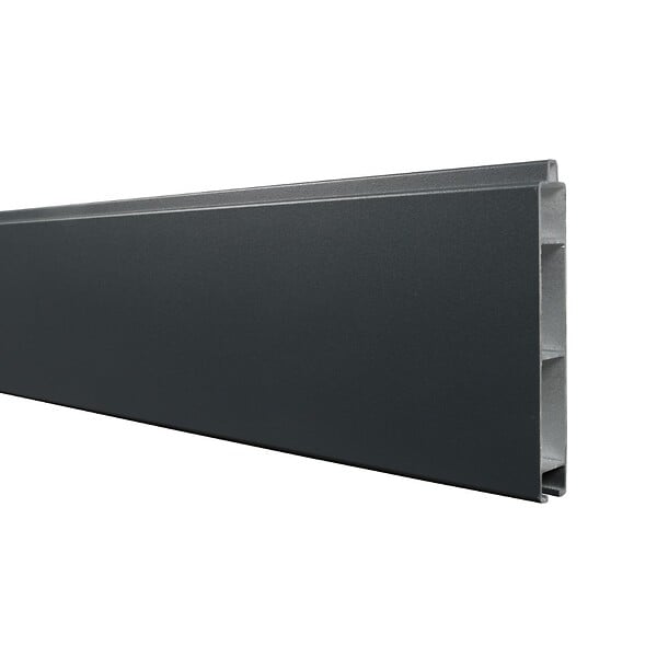 DECKLINEA - Kit clôture aluminium poteau à sceller - BAHIA & CRUZ Cèdre H-1,8m - large