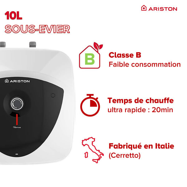 ARISTON - Chauffe-eau sous Évier 10 l Ariston Andris Lux - large