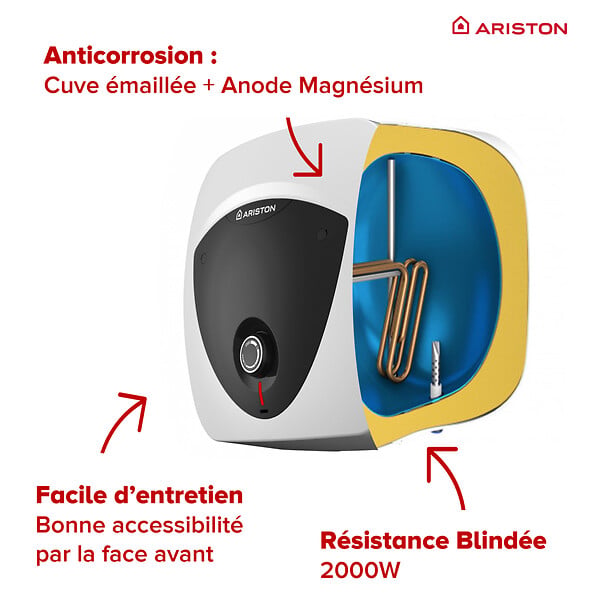 ARISTON - Chauffe-eau sous Évier 10 l Ariston Andris Lux - large