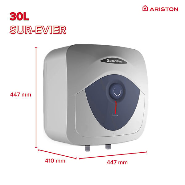 ARISTON - Chauffe-eau electrique ARISTON Blu Evo sur-évier - 30 l - large
