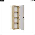 OTITEC - Colonne de salle de bain - H.140 x L.40 x P.25 - OLIVE - Chêne - vignette