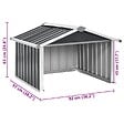 VIDAXL - vidaXL Abri pour robot de jardin 92x97x63cm Acier galvanisé Anthracite - vignette
