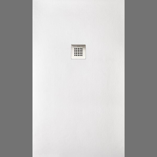 SANYCCES - Receveur de douche 100 x 120 cm extra plat STRATO surface ardoisée rectangulaire blanc - large