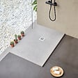 SANYCCES - Receveur de douche 80 x 200 cm extra plat STRATO surface ardoisée rectangulaire blanc - vignette