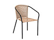JARDILINE - Lot de 4 Fauteuil en jardin en résine tressée imitation rotin Cocos - Jardiline - vignette