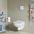 SIAMP - Pack WC Suspendu NF Bâti-support Universel Siamp avec Cuvette Sans Bride Geo - vignette