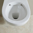 GODART - Cuvette WC suspendu NF sans bride en céramique + abattant frein de chute - Geo - vignette