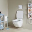 SIAMP - Pack WC suspendu gain de place bati siamp autoportant universel + cuvette avec bride Almeria - vignette