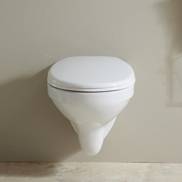 GODART - Cuvette WC suspendu NF avec bride Sydney, abattant simple - large