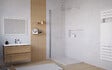 ONDEE - PACK DOUCHE - Receveur blanc 120X90cm + Paroi en 120cm + barre de fixation - vignette