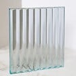 KASSANDRA - Paroi de douche fixe FRESH PERIMETRAL noire verre cannelé 120 cm - vignette