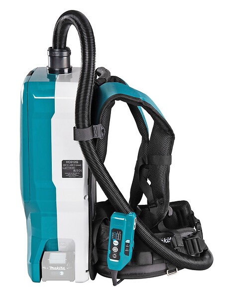 MAKITA - Aspirateur dorsal - Nettoyage - XGT 40V, volume 6 L avec AWS (Chantier), sans batterie ni chargeur -  - VC012GZ01 - large