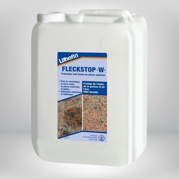 LITHOFIN - Lithofin Fleckstop W - Traitement Hydrofuge Anti-taches Pierre Naturelle 5L - large