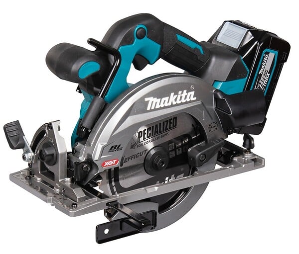MAKITA - Scie circulaire XGT Scie Ø 165 mm livrée avec 2 batteries 2,5 Ah, 1 Chargeur rapide DC40RA, 1 Coffret Makpac 3 -  - HS012GD201 - large