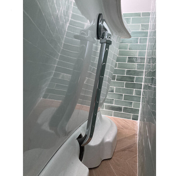 ROGIER & MOTHES - Vidage et siphon flexible pour baignoires anciennes VIGOLD coloris chromé - large