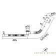 ROGIER & MOTHES - Vidage et siphon flexible pour baignoires anciennes VIGOLD coloris chromé - vignette