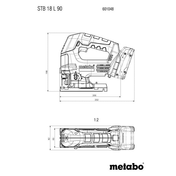 METABO - Scie sauteuse METABO 90mm "D" 18V STB 18 L 90 - Pick+Mix (sans batterie ni chargeur), coffret metaBOX - large