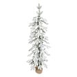 FEERIC LIGHTS & CHRISTMAS - Déco de Noël Sapin de table artificiel Blanc H 90 cm - vignette