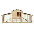 ID MARKET - Poulailler VIP avec clapier double XXL en bois - vignette