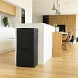 KITCHEN MOVE - Poubelle automatique tri sélectif NARVIK noir 75L - vignette