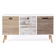 ID MARKET - Buffet bas scandinave 113 cm BAHIA 3 portes - vignette