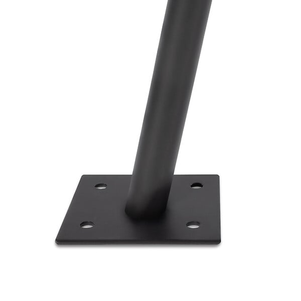 ID MARKET - Lot de 2 mâts de fixation réglables pour voile d'ombrage H.220 CM poteaux et bases acier - large