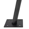 ID MARKET - Mât de fixation pour voile d'ombrage H. 220 CM poteau et base acier - vignette