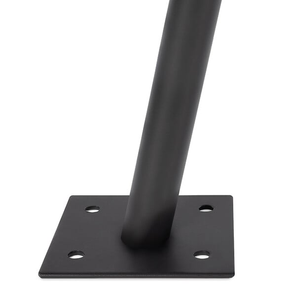 ID MARKET - Lot de 2 mâts de fixation pour voile d'ombrage H.220 CM poteaux et bases acier - large