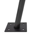 ID MARKET - Lot de 2 mâts de fixation pour voile d'ombrage H.220 CM poteaux et bases acier - vignette