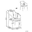 BELIANI - Lot de 8 chaises de jardin avec coussins ASCIANO Métal Vert - vignette