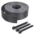 VOUNOT - Bordure de jardin PE flexible 20M x 8 CM avec piquets gris - vignette