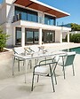 BELIANI - Lot de 4 chaises de jardin avec coussins ASCIANO Métal Vert - vignette