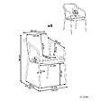 BELIANI - Lot de 4 chaises de jardin avec coussins ASCIANO Métal Vert - vignette