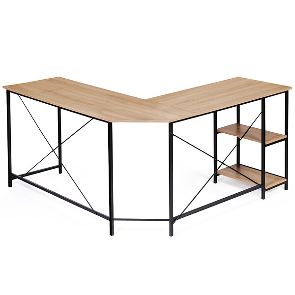 ID MARKET - Bureau d'angle en forme de L DETROIT design industriel - large