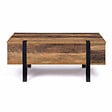 ID MARKET - Table basse plateau relevable rectangulaire AUSTRIA bois pied épingle - vignette