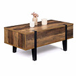 ID MARKET - Table basse plateau relevable rectangulaire AUSTRIA bois pied épingle - vignette