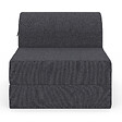 ID MARKET - Chauffeuse PALOMA en tissu gris anthracite - vignette