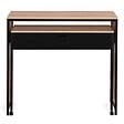 ID MARKET - Bureau extensible 1 tiroir noir BOSTON design industriel - vignette