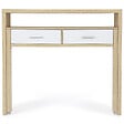 ID MARKET - Bureau extensible MAX façon hêtre et blanc - vignette
