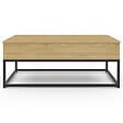 ID MARKET - Table basse plateau relevable rectangulaire DETROIT design industriel - vignette