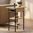 ID MARKET - Table d'appoint - chevet avec multiprise DETROIT design industriel - vignette