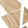 ID MARKET - Bureau droit DETROIT design industriel bois et métal blanc - vignette