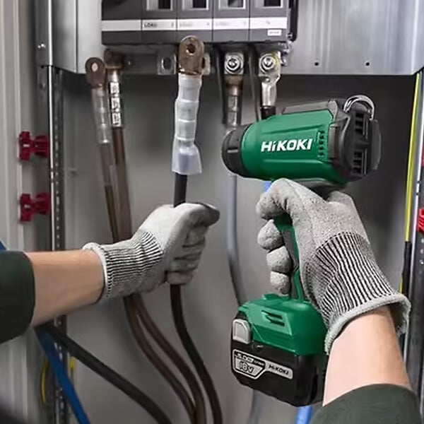 HIKOKI - Décapeur thermique 18V Li-ion Hikoki RH18DAW2Z Affichage LCD 3 buses, HitCase - large
